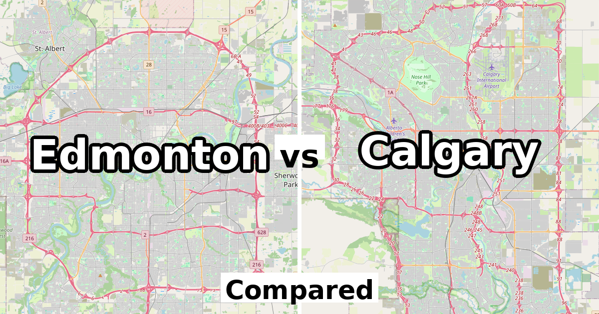 Edmonton vs Calgary: Population & Income Compared