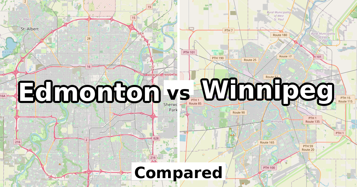 Edmonton vs Winnipeg: Population & Income Compared