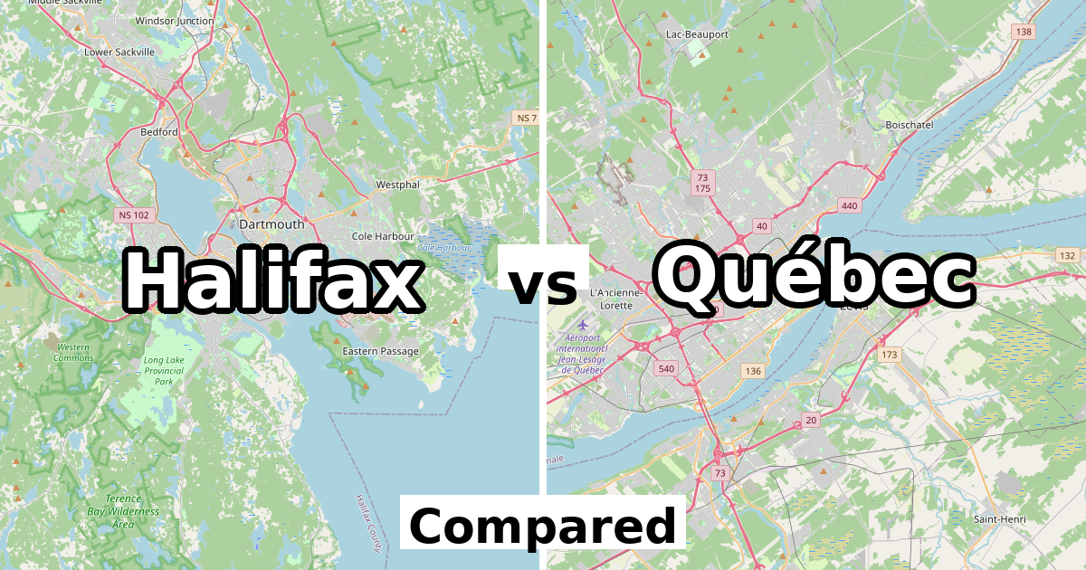 Halifax vs Québec: Population & Income Compared