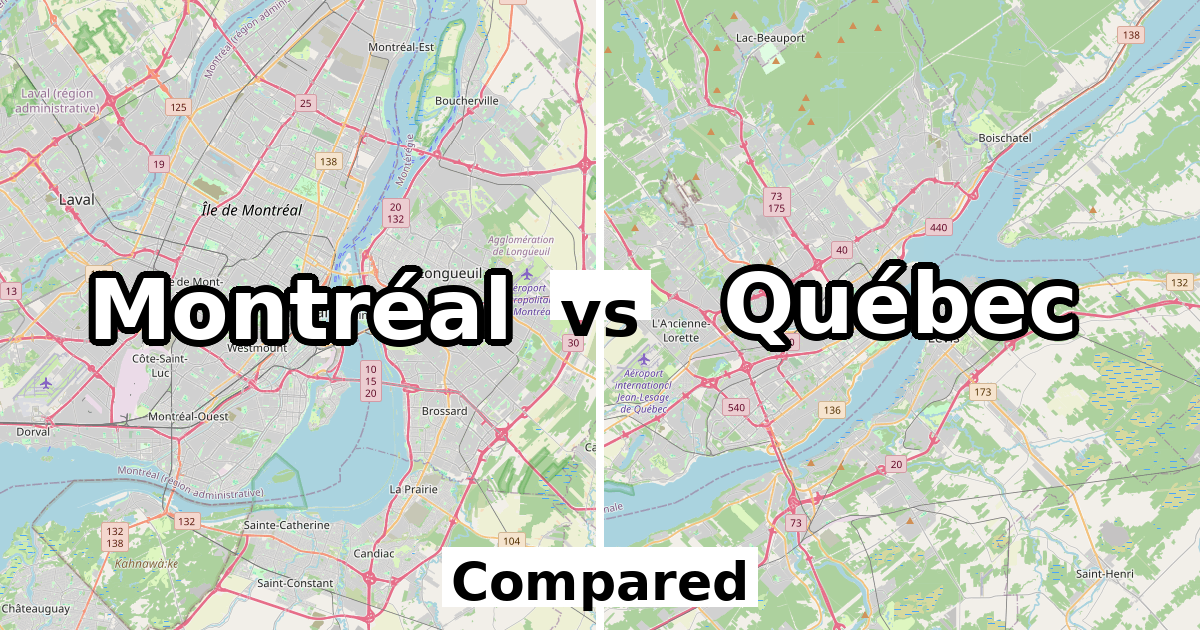 Montréal vs Québec: Population & Income Compared