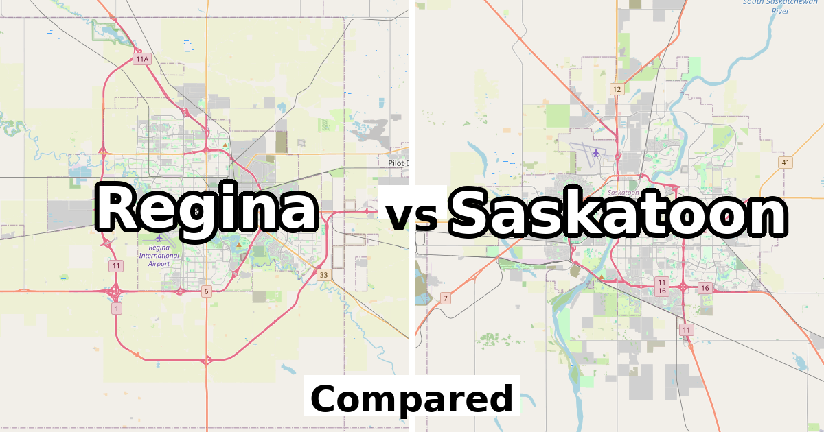 Regina vs Saskatoon: Population & Income Compared