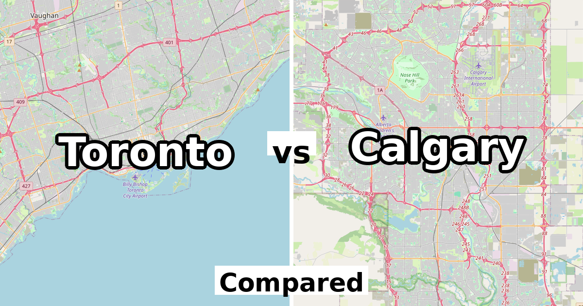 Toronto vs Calgary: Population & Income Compared