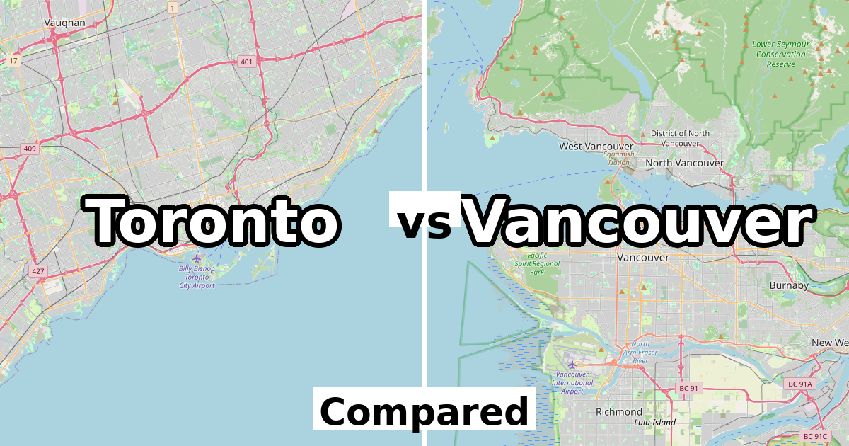 Toronto vs Vancouver: Population & Income Compared