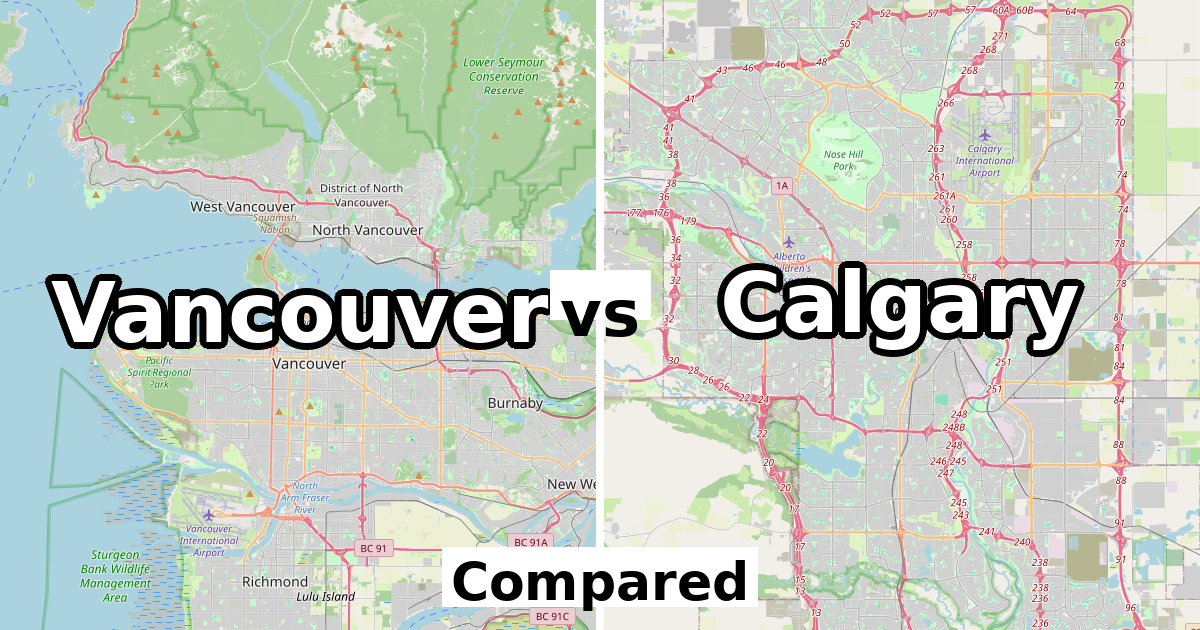 Vancouver vs Calgary: Population & Income Compared