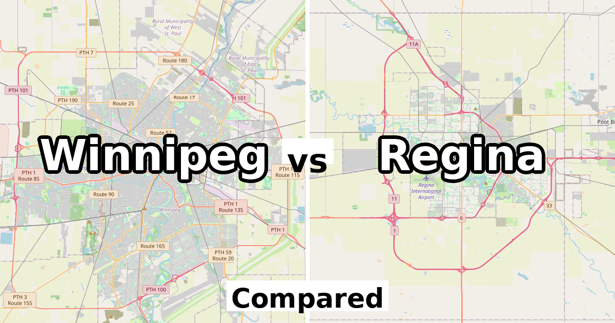 Winnipeg vs Regina: Population & Income Compared